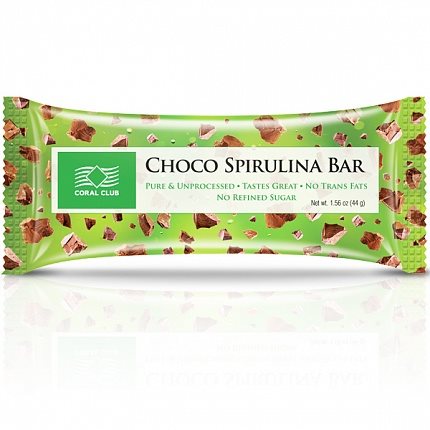 Батончик «Шоко со спирулиной» Choco Spirulina Bar